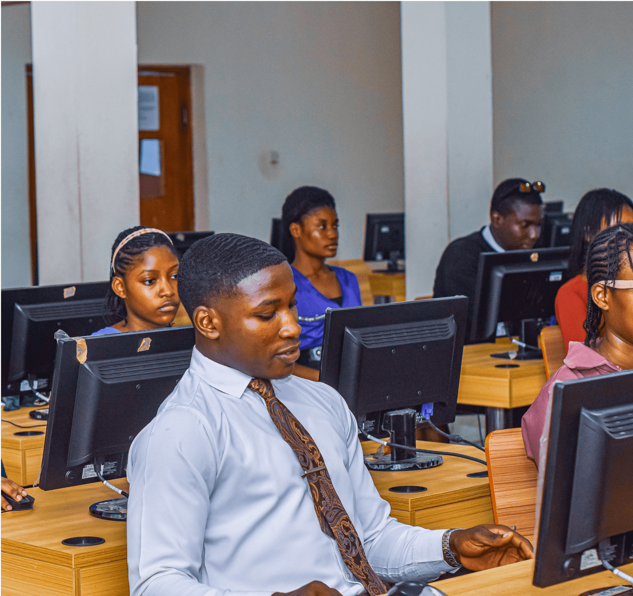 Mountain Top University Students in Digital Library