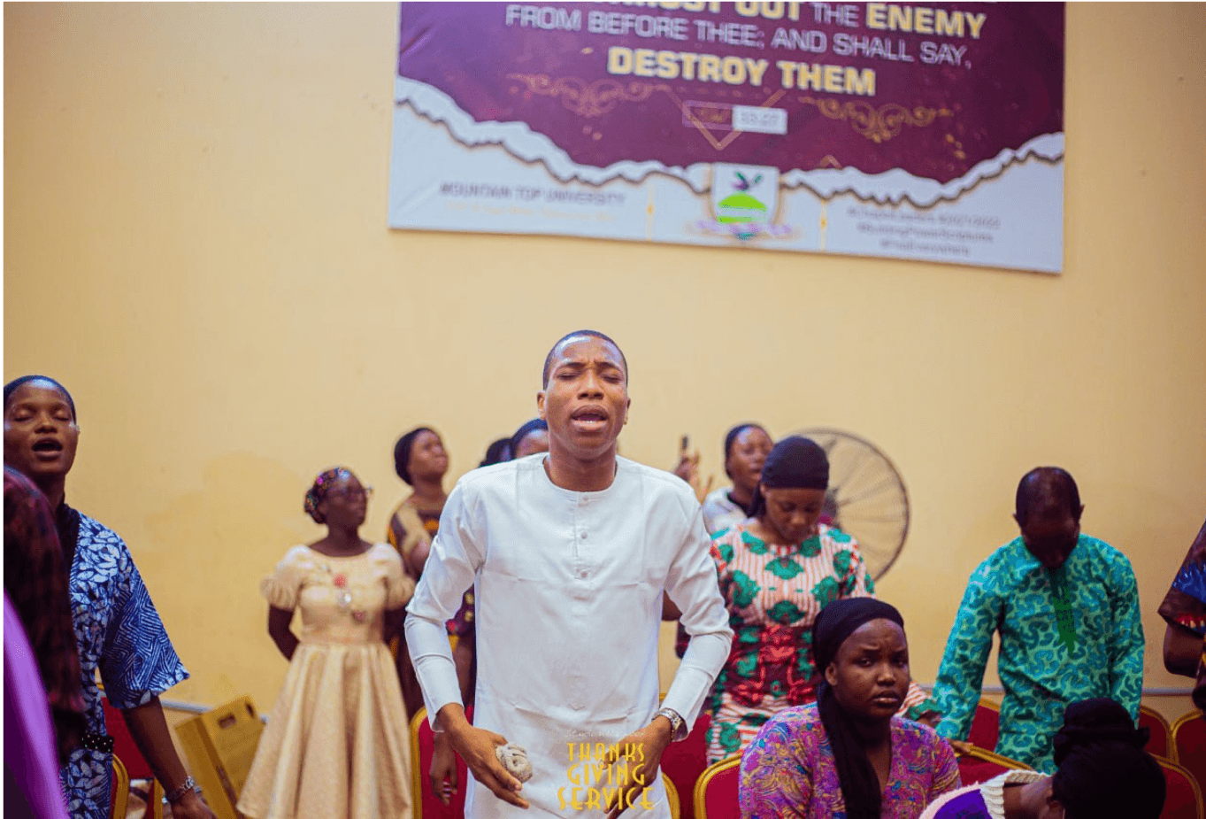 mountain top university students reading scriptures